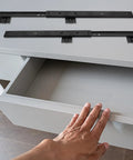 Heavy Duty Steel Keyboard Drawer Slides For Computer Desk Side Mount Keyboard Trays Ultra Smooth Glides With Load Bearing Capacity Space Saving Design Fits Drawer And Kitchen Use.