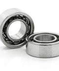 2 Pack Deep Groove Radial Ball Bearings Open Style Seal for Fidget Spinner DIY Projects, 0.25 in Inner Diameter, close-up view