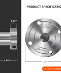 2 Inch Steel Wood Lathe Faceplate Fits 1 X 8 TPI Spindle With Screwchuck Four Mounting Holes 0.4 Inch Thick Heavy Duty