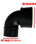 Heavy Duty Cyclone Dust Collector For Shop Vac delivering rock solid suction, 2 inch to 2.5 inch adapter elbow pipe for dust collection.