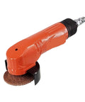 Real Deal Air Powered Angle Grinder And Die Tool For Precision Metal Cutting Lightweight pneumatic tool with a round grinding pad.