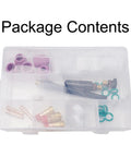 Premium 31-Pack TIG Torch Consumables Kit For Stubby Gas Lens #12 Ceramic Cap Collar And Nozzle Set Compatible With WP-17 WP-18 WP-26 Welding Gear with contents displayed.