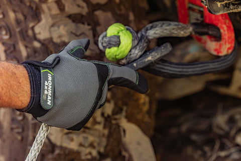 Soft Shackle For Off Road Recovery 30,800 Lbs Breaking Strength, Ultra Durable Synthetic Rope Alternative, being connected