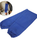 Tough As Nails Heat Resistant Welding Sleeves Fireproof Arm Protectors Zero Sweat Breathable Wrap Pro Grade Armor For Scorching Shop Grind And Heavy Auto Repair Blue on a workspace.