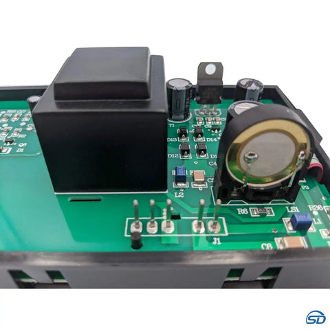 Gas Range 7 Button Clock Control Board Replacement Black Compatible With AP6886161 circuit layout top view