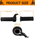 Full Twist Ebike Throttle Grip 3 Pin Waterproof Joint Right Hand 12V To 72V Compatible For Electric Bike Scooter