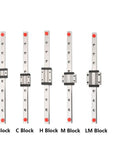Precision High Performance Linear Guide Rail Kit MGN7 100 To 1000mm Length Pre-Drilled Smooth Motion Block Low Friction Sleek Design Easy Install For CNC And Robotics Projects, five block types