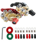Battery Terminal Connectors 2 Pack 4 Way Quick Disconnect Release for Auto and Marine Use Heavy Duty Top Post Clamps