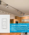Smart Dimmer Switch For ELV Lighting With Hub Required, 250W LED, Single Pole And 3-Way Compatibility in kitchen setup