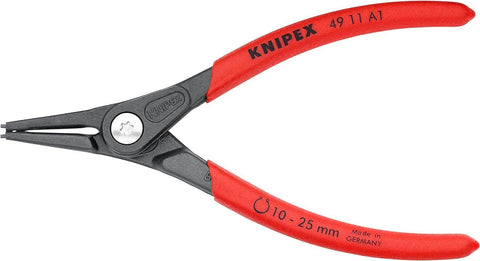 KNIPEX External Precision Snap Ring Pliers Heavy Duty Tool With Non Slip Plastic Coated Handles Straight Tips DIN 5254 A