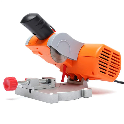 Mini Desktop 0 To 45 Degrees Multi Angle Portable Cutter for Arts and Crafts and Wood Plastic Metal with 7800 RPM, orange