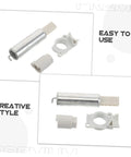 Heavy Duty Concrete Saw Drive Belt Tensioner Assembly Replacement Kit Fits Ts400 General V Belt Cutoff Machines And Floor Saws For Reliable Industrial Power Tools, white metal parts