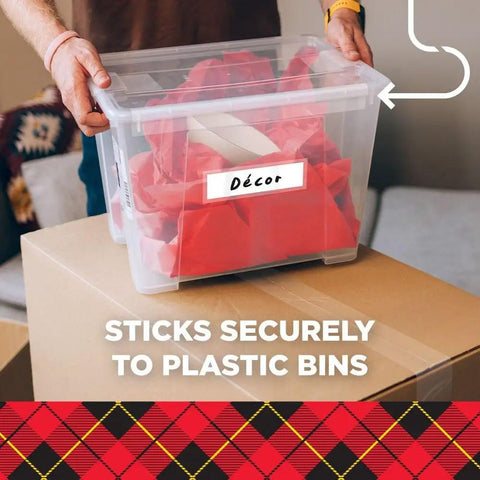 Heavy Duty Clear Packing Tape With Refillable Dispenser sealing plastic bin with décor items