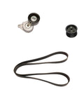 Accessory Drive Belt Kit With Automatic Tensioner And Idler Pulley For Import And Domestic Vehicles OE Grade Fit No Fuss Plug And Play