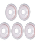 Five rings of braided desoldering wick for quick solder removal and cleanup pro grade red copper wick high efficiency desoldering kit for PCBs and BGA components with 5 pieces.