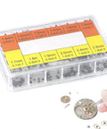 Pro Grade 700 Pcs Watch Crown O Ring Kit With 12 Sizes From 1.4mm To 2.8mm Rubber Gaskets in labeled box for watch repair.
