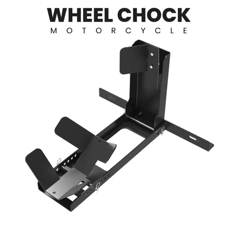 Heavy Duty Universal Motorcycle Wheel Chock For Trailer Or Garage Use No Fuss Capable Of Handling 2000 Lbs Adjustable Foldable
