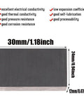 Pro Grade Graphite Electrolysis Plates Pack Of 10 30x24x12Mm 99.9% Purity dimensions for reliable electrical performance visible.
