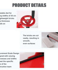 Wheeled Paver Cutter With Eight Bearing Rolling Platform Heavy Duty Steel Frame Precise Lightweight Brick Cutter For AAC And Foam Blocks Clean Smooth Cuts Fast Labor Savings Durable Performance, measurement scale and wheel detail
