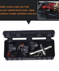 9 In 1 RC Crawler Roof Decoration Kit with plastic screw crate and maintenance tools for 1 to 10 scale crawlers