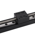Solid As A Rock 200mm Stroke Linear Actuator delivering butter smooth slide motion on a steel rail for precise positioning.