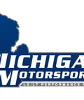 Michigan Motorsports logo featuring the Michigan state outline and checkered flag design, LS/LT performance parts tagline