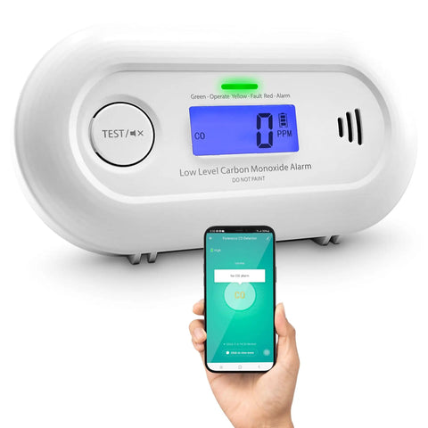 Low Level Carbon Monoxide Monitor For Home Office Classrooms And Retail Safety With Quick Alarm And Clear Readout Above 10ppm