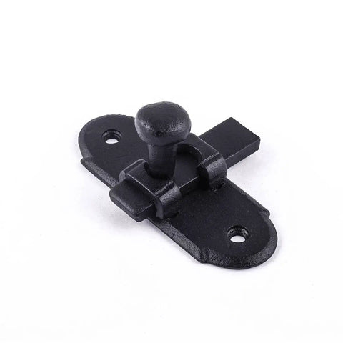 Black Wrought Iron Slide Bolt Latch For Interior Cabinets Ball Tip Design With Mounting Hardware Slick Glide Kitchen Pantry Door Catch Tough As Nails Heavy Duty Cabinet Lock Easy Install Secure Closure