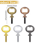 Patelai bottle opener inserts, stainless steel with threaded stems in gold, copper, silver, bronze and black.