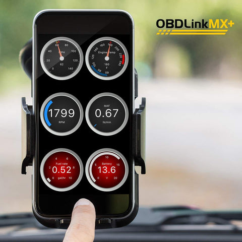 MX Plus OBD2 Bluetooth Scanner For iPhone Android And Windows Turns Your Phone Into A Pro Diagnostic Tool With OEM Support display