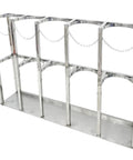 Heavy Duty Stainless Steel Gas Cylinder Storage Rack with Secure Fixed Holder and Protective Chain