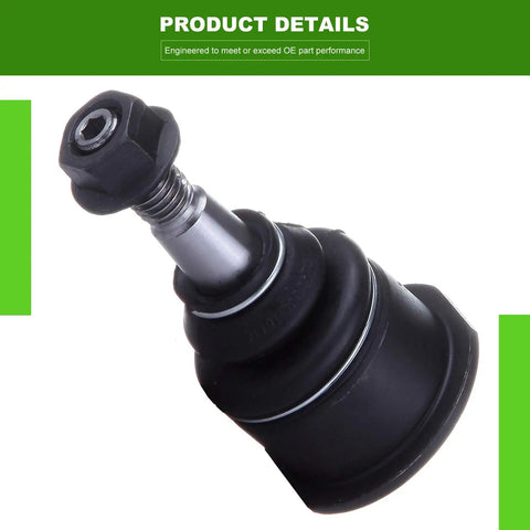 Four Piece Front Suspension Kit With Lower And Upper Ball Joints For Chevy Silverado 1500 4WD AWD GMC Sierra 1500 4WD AWD And Tahoe From 2000 To 2006 Rugged Upgrade black ball joint close-up