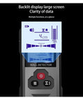 Heavy Duty Wall Scanner With Instant Depth Reading displays backlit screen showing clarity of data for detecting studs and wires.