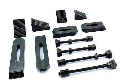 Clamp Kit Set M6 6mm for Rotary Tables Milling Tables Face Plates and Vertical Slides 24 Piece Set Heavy Duty Clamp Kit