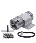 Hella Durable 3 Jaw And 4 Jaw Lathe Chuck Set For Cnc Router Woodworking Engraver Precision Steel Independent Adjustable Clamp