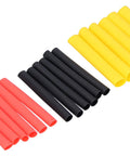 Solid 530 Piece Heat Shrink Tube Set With Color Nylon Tubing For Electrical Wire Wrap Repair And Circuit Wiring Harness Fix Kit Multiple Sizes Colors, red black yellow tubes