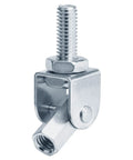 12 Pack Three Eighths Inch Thread Rod Swivel Joint Connector Adjustable Swivel Attachment for Sprinkler Systems 210 Lb Working Load Each 240 Degree Tilt Galvanized Low Carbon Steel Blue, angled view