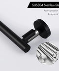 Matte Black Stainless Steel Towel Bar For Bathroom 25 Inch Wall Mounted Hand Towel Holder Heavy Duty Rustproof SUS304 material detail