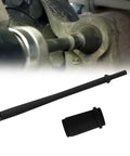 Beefy Pro Grade Heavy Duty Truck Anchor Pin Bushing Removal And Installation Tool Kit, Pneumatic Driver Set With Eleven And A Half Inch Drive, Compatible With One And Three Eighths Inch Anchor Bushings, Ideal For Stuck Pins On Trucks And Trailers, black steel driver and bushing