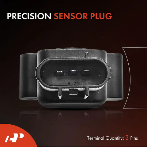 Throttle Position Sensor TPS For Ford Lincoln Mazda Vehicles Compatible With Ford E150 E250 E350 Econoline Club Wagon Excursion Expedition E450 E550 And Explorer F150 F250 F350 1997 2004 Models, 3-pin connector close-up