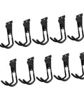 Heavy Duty Steel J Hooks For Hanging Garden Hose And Tools Easy Install Garage Storage multiple hooks displayed