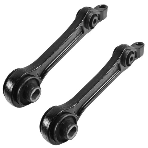 Top Shelf Front Lower Control Arms And Ball Joints Suspension Kit Six Piece Set For Rear Wheel Drive Chrysler 300 Charger 2005 To 2010, black steel construction.