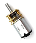 Rock Solid DC 12V Micro Speed Gear Motor With N20 Mini Metal Electric Reducer, compact metal construction for robotics.