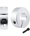 4 Pack 8mm Aluminum Shaft Collar Split Locking Collar Kit, One Piece Design, Durable Aluminum Alloy, 8mm Bore, 25mm Outer Diameter