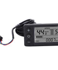 Wireless Electric Bike LCD Display Panel S866 with SM Plug showing speed and odometer reading.