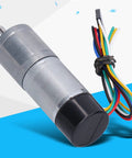 DC Geared Motor With Encoder Feedback For DIY Robotics And Smart Car Builds Adjustable Speed And CW CCW Rotation 12V 1360 RPM