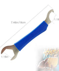 Heavy Duty Beer Faucet Wrench For Draft Systems, Tap Wrench With Hex Nut And Keg Spanner shown with size dimensions.