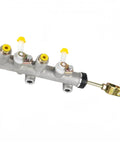 Brake Master Cylinder Assembly For Emerge Golf Carts E2 And E4 Replacement Replaces 1007491 1007840 silver metal part with fittings