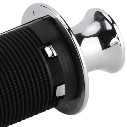 Close-up of Keyless Cupboard Drawer Push Button Latch Flush Mount Zinc Alloy Cabinet Door Lock for Cabinets and Drawers Easy 22mm Hole Install
