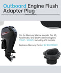 Outboard Flush Plug Replacement Quick Flushing Adapter For Verado Pro XS FourStroke SeaPro 75HP To 500HP And V10 Pro